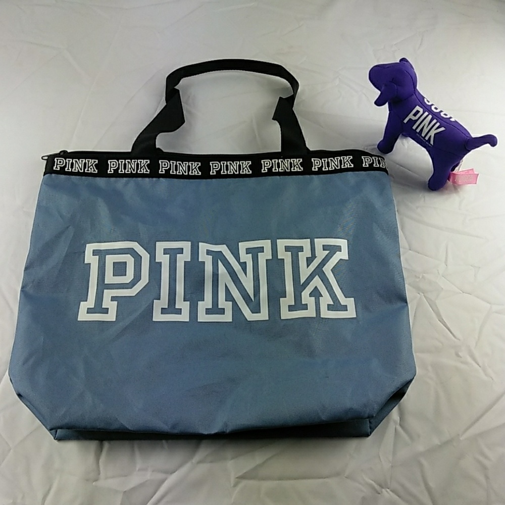 VICTORIA'S SECRET Carrying Tote With Plush Dog